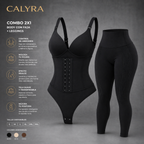 2 Bodys Modeladores + Calza Push Up CALYRA de Regalo