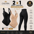 2 Bodys Modeladores + Calza Push Up CALYRA de Regalo