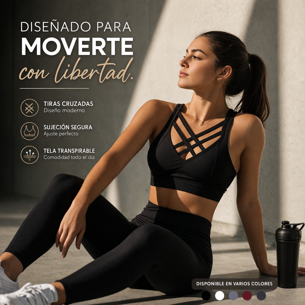 🔥 TOP CRUZADO CALYRA – SOPORTE, ESTILO Y CONFIANZA EN CADA MOVIMIENTO